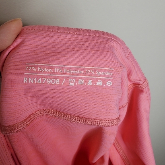 Outdoor Voices Pink Striped High Rise Flex Tech Sweat 7/8 Leggings - Picture 11 of 11